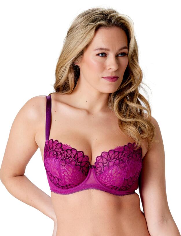 Gossard Swirl Balcony Bra Raspberry 