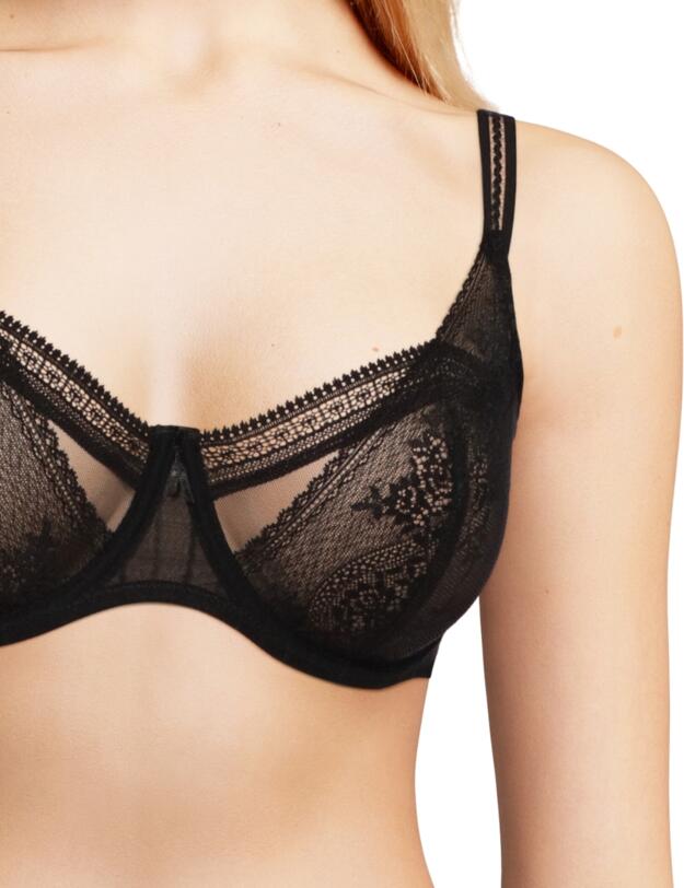 Passionata by Chantelle Maddie Half Cup Bra Black 