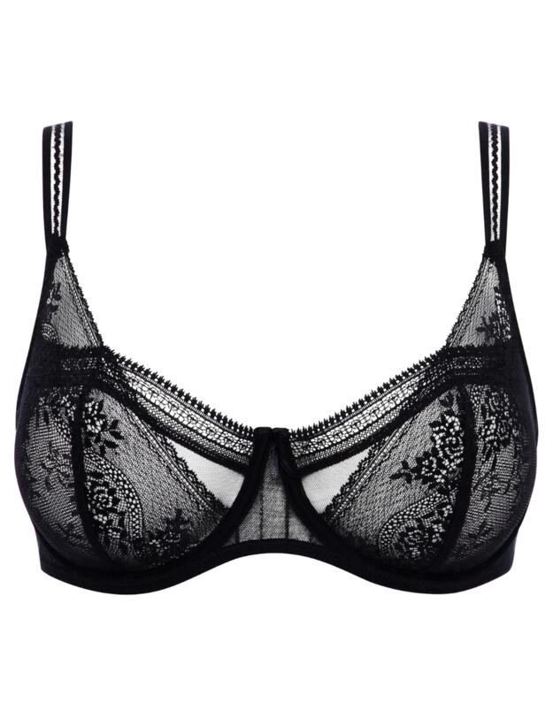 Passionata by Chantelle Maddie Half Cup Bra Black 