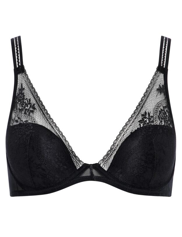 Passionata by Chantelle Maddie Plunge T-Shirt Bra Black