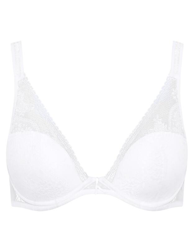 Passionata by Chantelle Maddie Plunge T-Shirt Bra White