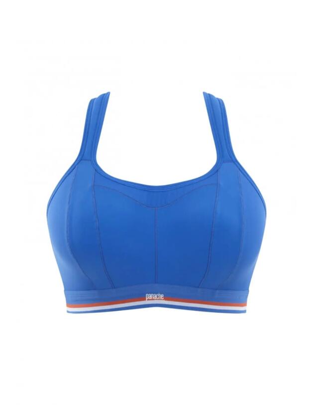 Panache Sport Wireless Racerback Sports Bra Retro Blue