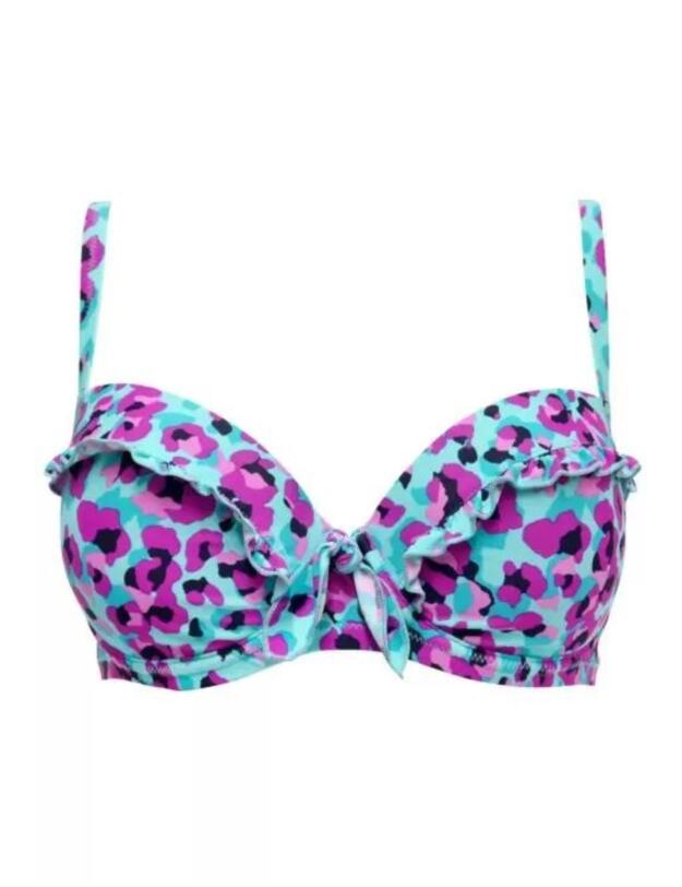 Pour Moi Getaway Underwired Bikini Top Aquaburst