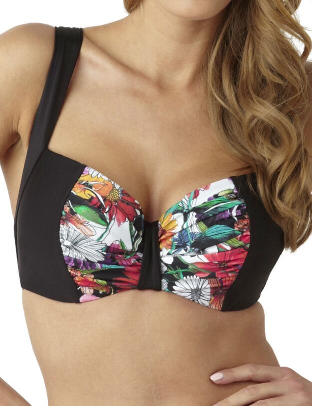 SW0842 Panache Annalise Bikini Top Black Floral - SW0842 Black/floral