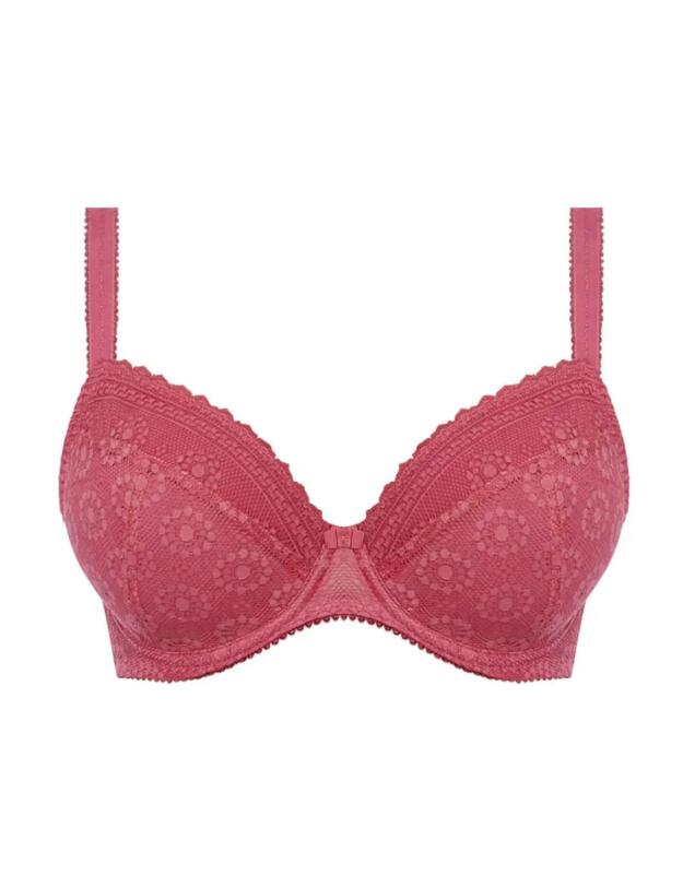 Freya Love Note Padded Plunge Bra Rose