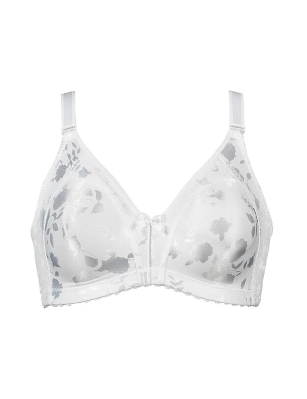 Naturana Printed Minimiser Soft Cup Bra White