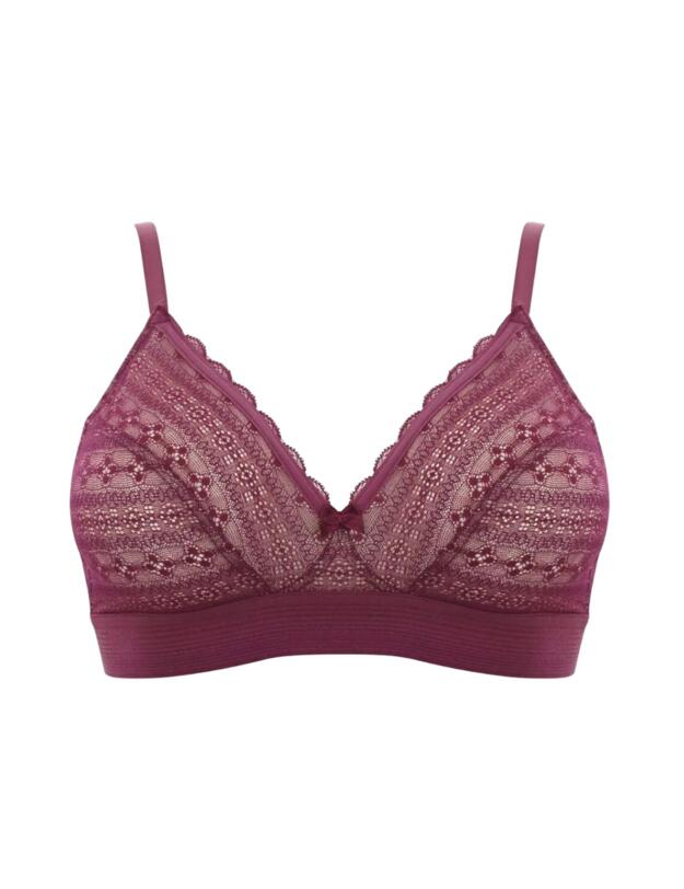Cleo by Panache Lyzy Triangle Bra Wine