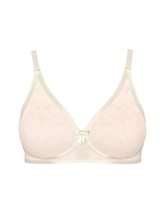 Playtex Ideal Beauty Lace Soft Cup Bra White Blush