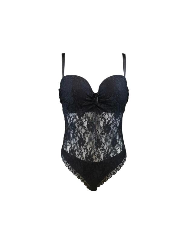 Pour Moi Rebel Strapless Padded Body Black
