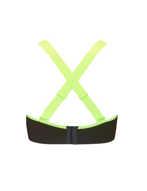  Pour Moi Energy Convertible Sports Bra Black/Lime