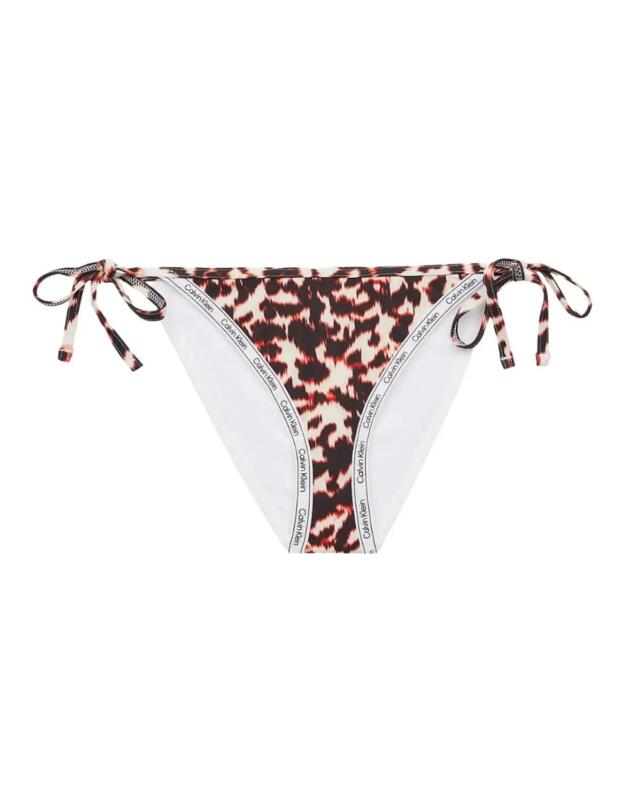 Calvin Klein Logo Tape Side Tie Bikini Brief Animal