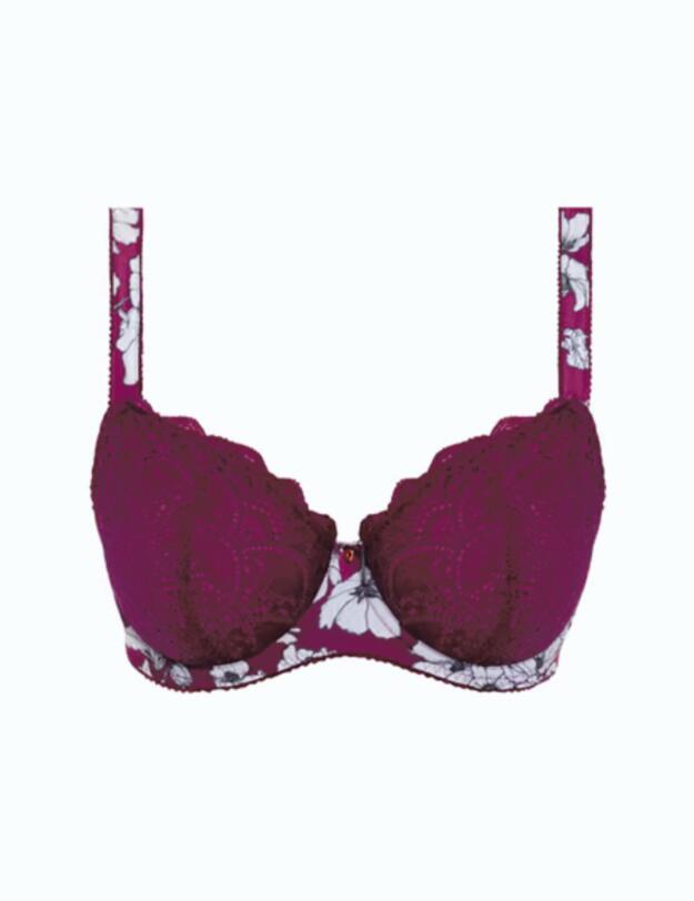 Fantasie Olivia Underwired Vertical Seam Bra Black Cherry