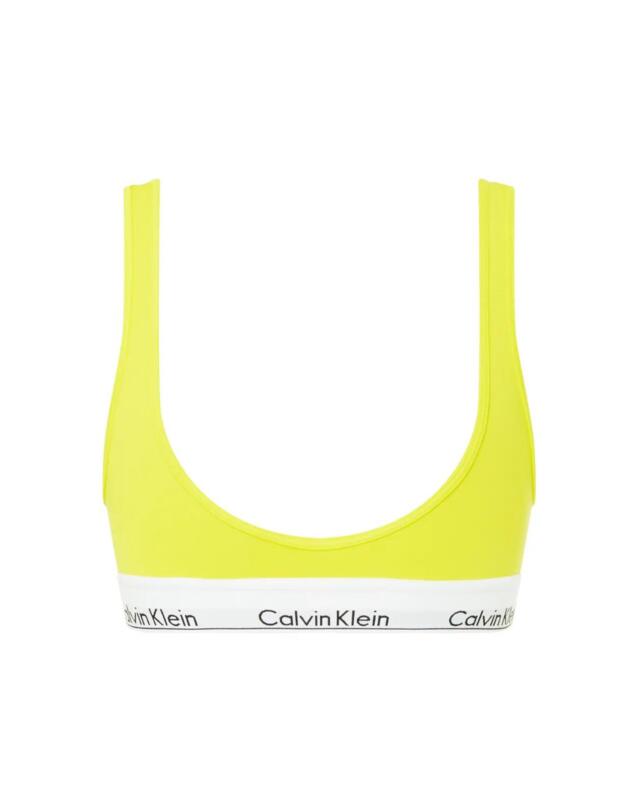 Calvin Klein Modern Cotton Bralette Bra Citrina