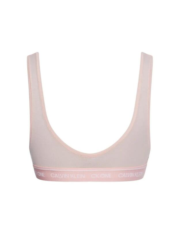 Calvin Klein CK One Recycled Unlined Bralette Bra Barely Pink