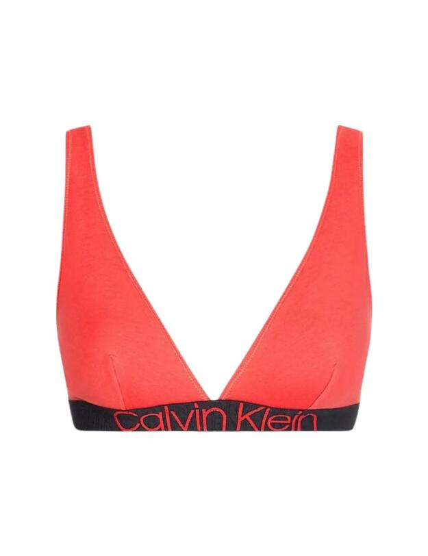 Calvin Klein CK Reconsidered Triangle Bralette Bra Punch Pink