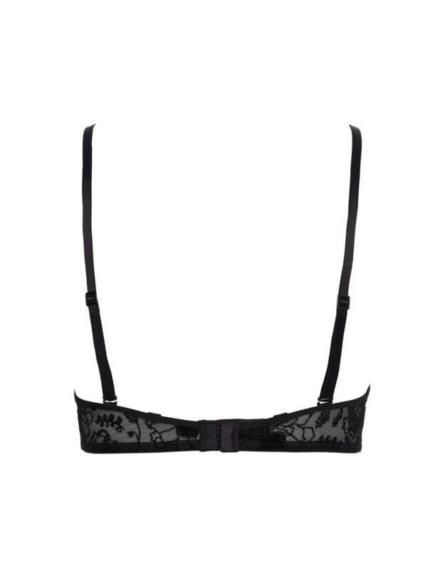 Calvin Klein CK Black Wildflower Push Up Bra Black