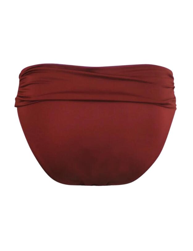 Pour Moi Azure Gathered Bikini Brief Dark Red