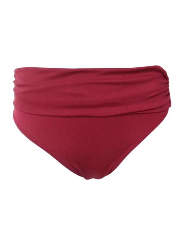 Pour Moi Azure Gathered Bikini Brief Dark Red