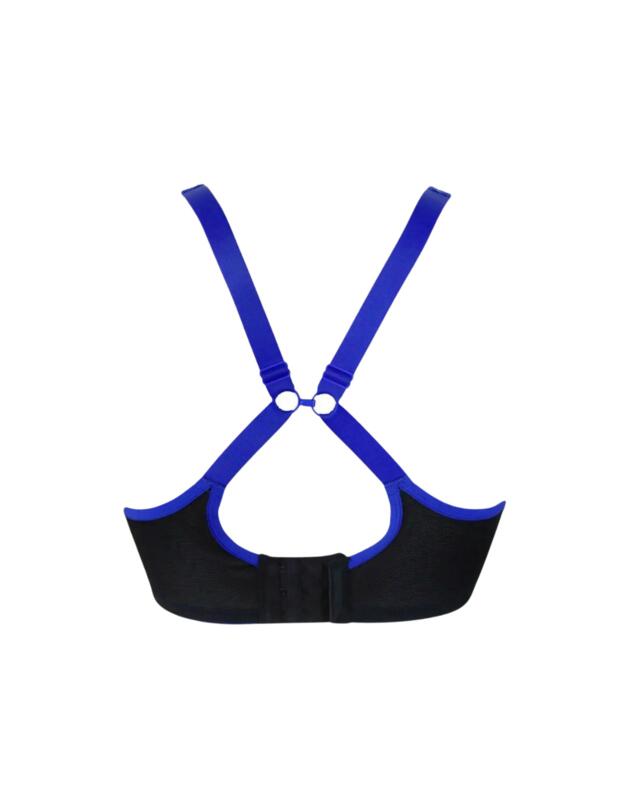 Pour Moi Energy Underwired Sports Bra Black/Cobalt