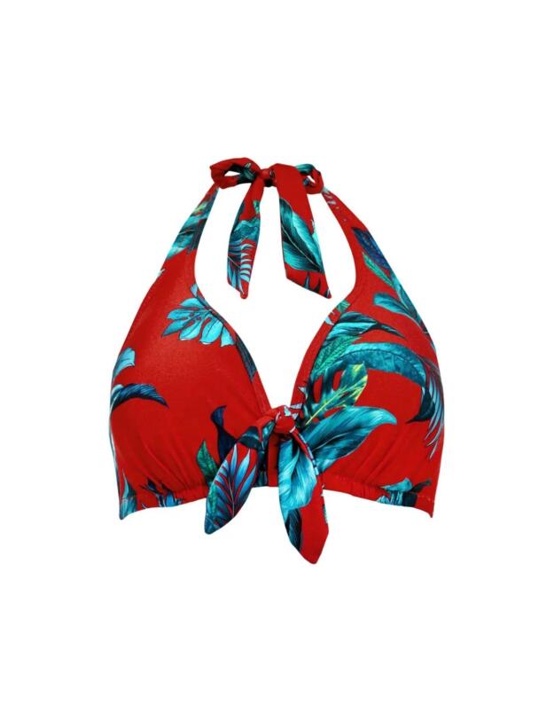 Pour Moi Paradiso Triangle Bikini Top Red