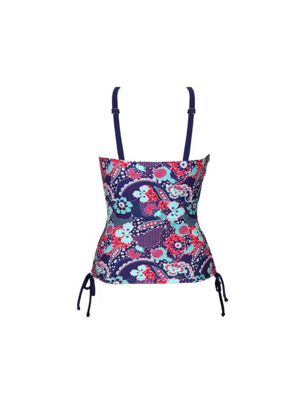 Pour Moi Positano Tankini Top Navy/Paisley