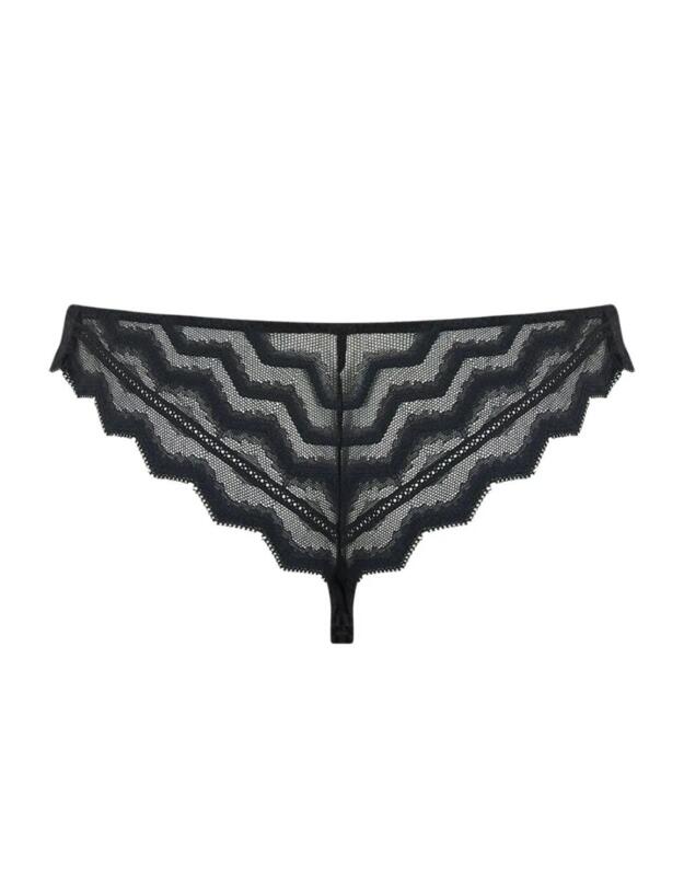 Muse By Coco De Mer Mia Brazilian Brief Black