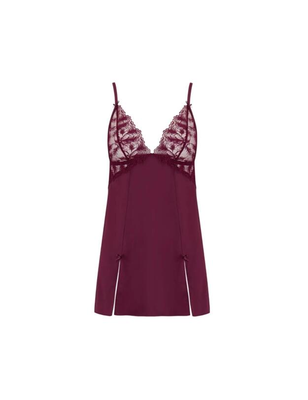 Muse By Coco De Mer Rosa Slip Bordeaux