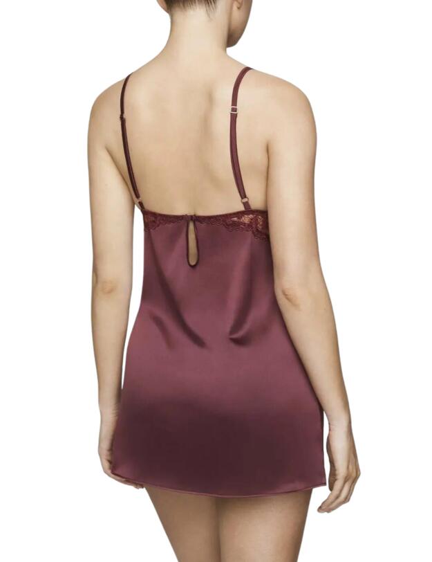 Muse By Coco De Mer Rosa Slip Bordeaux
