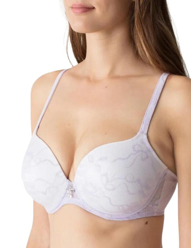Prima Donna Twist Take A Bow Padded Plunge Bra Pastel Lilac