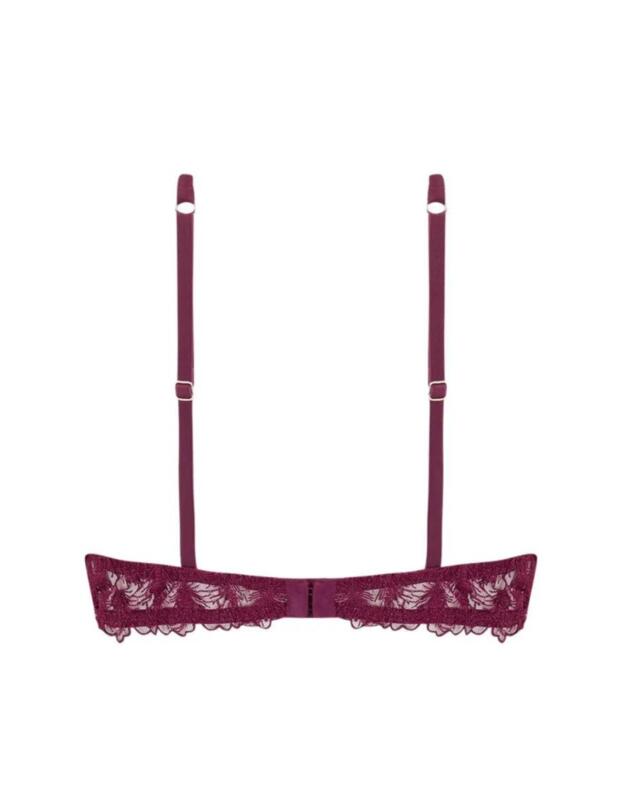 Muse By Coco De Mer Rosa Balcony Bra Bordeaux