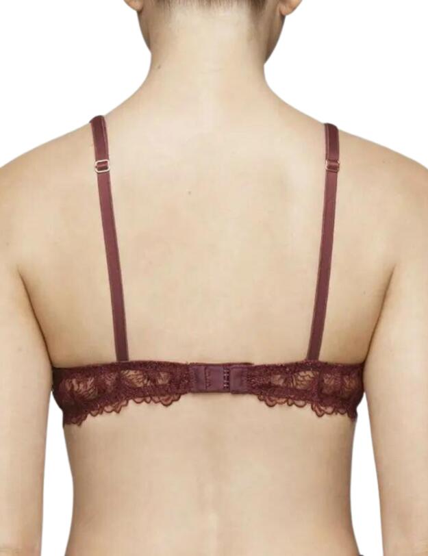Muse By Coco De Mer Rosa Balcony Bra Bordeaux