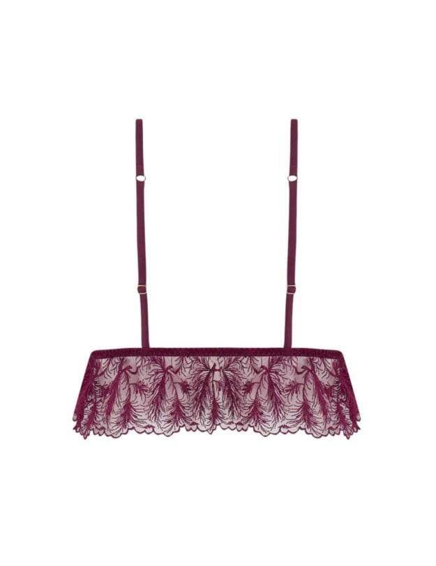 Muse By Coco De Mer Rosa Triangle Bra Bordeaux