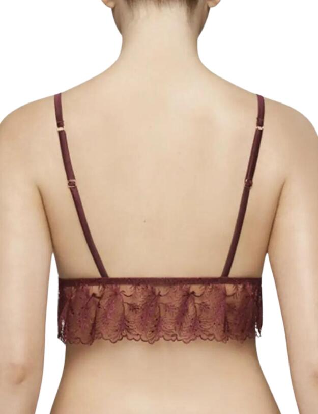 Muse By Coco De Mer Rosa Triangle Bra Bordeaux