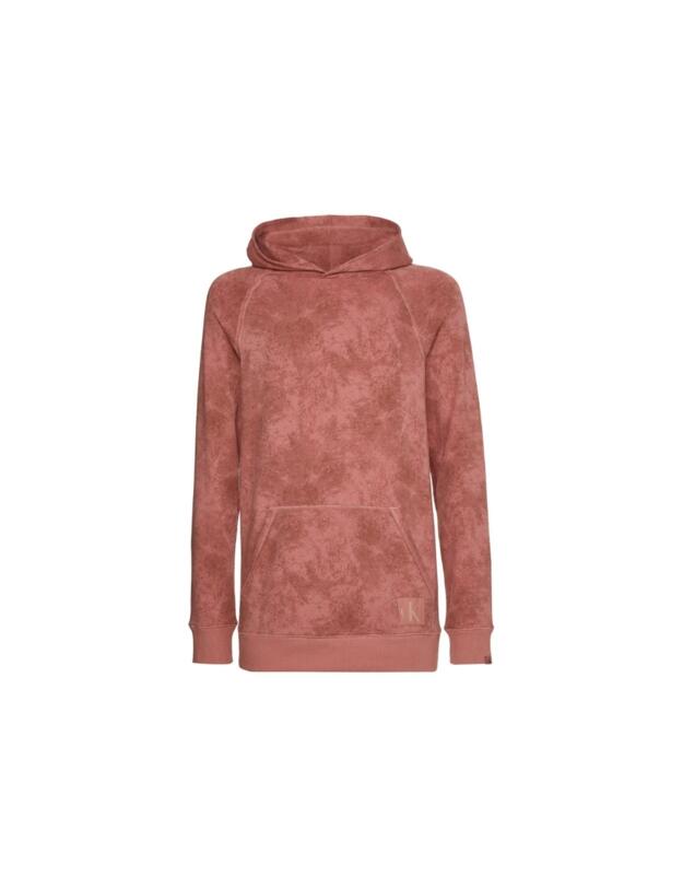 CK One Faded Glory Long Sleeve Hoodie Top Faded Red Grape