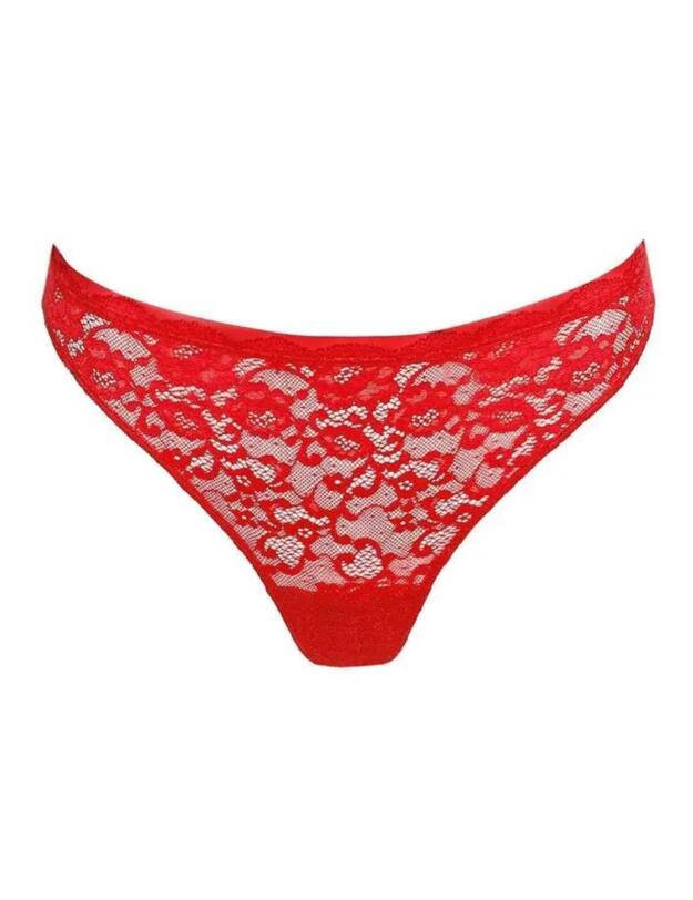 Marie Jo Color Studio Lace Thong Brief Scarlet