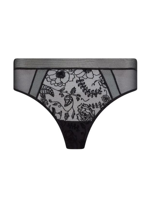 Calvin Klein CK Black Wildflower Brazilian Brief Black