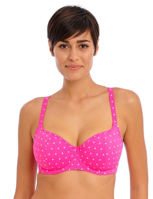 Freya Jewel Cove Sweetheart Bikini Top Raspberry