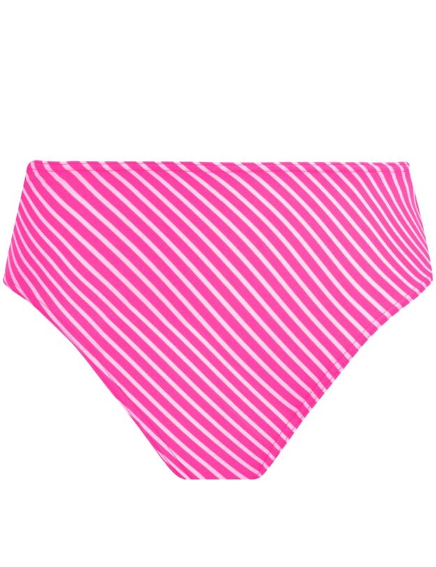 Freya Jewel Cove High Waisted Bikini Brief Stripe Raspberry