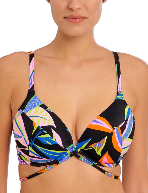 Freya Desert Disco Underwired Plunge Bikini Top Multi