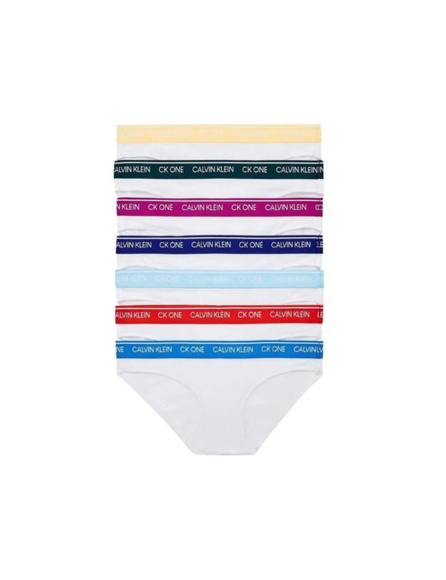 Calvin Klein CK One 7 Pack Bikini Briefs in White Bodies/Multi