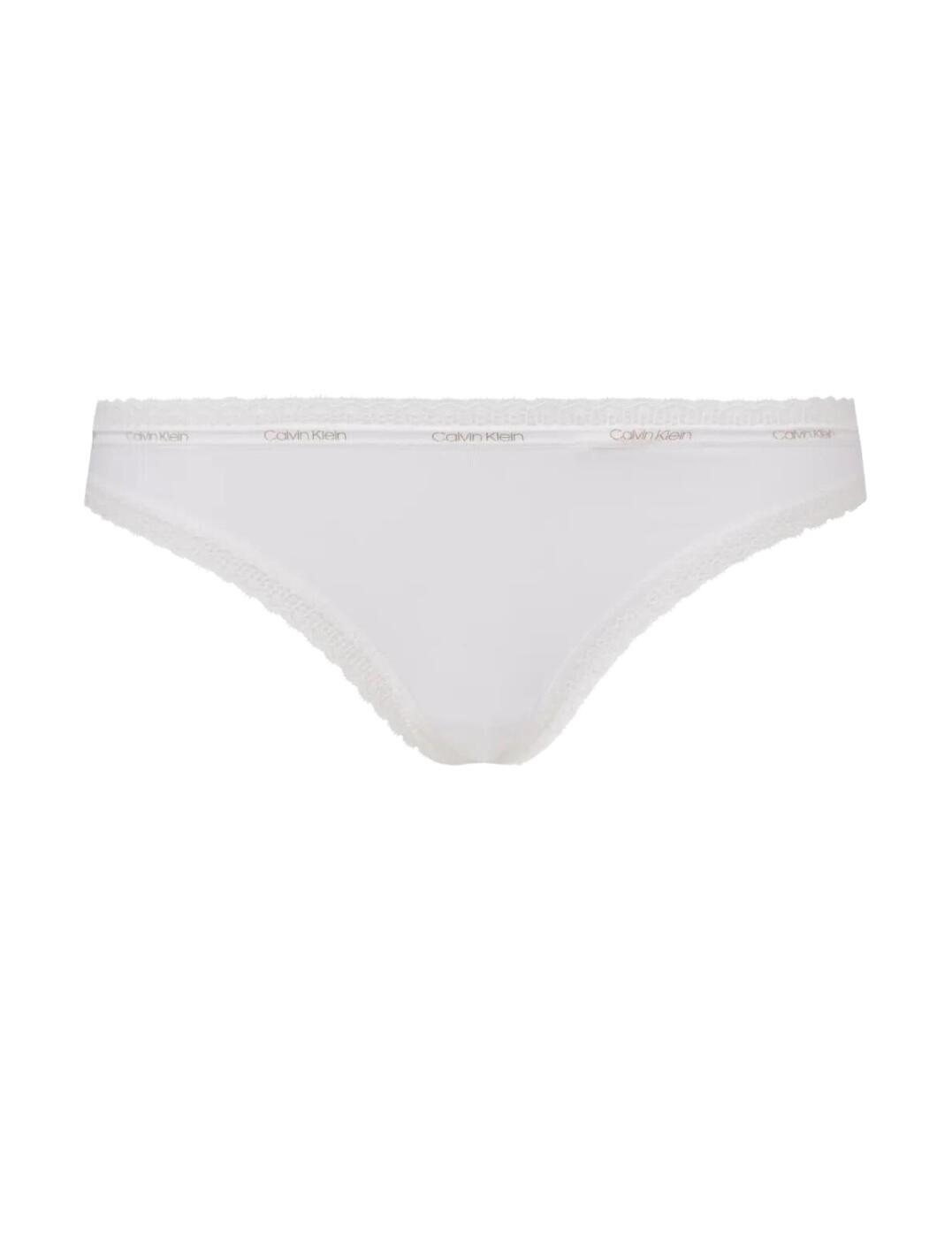 Calvin Klein Bottoms Up Thong in White