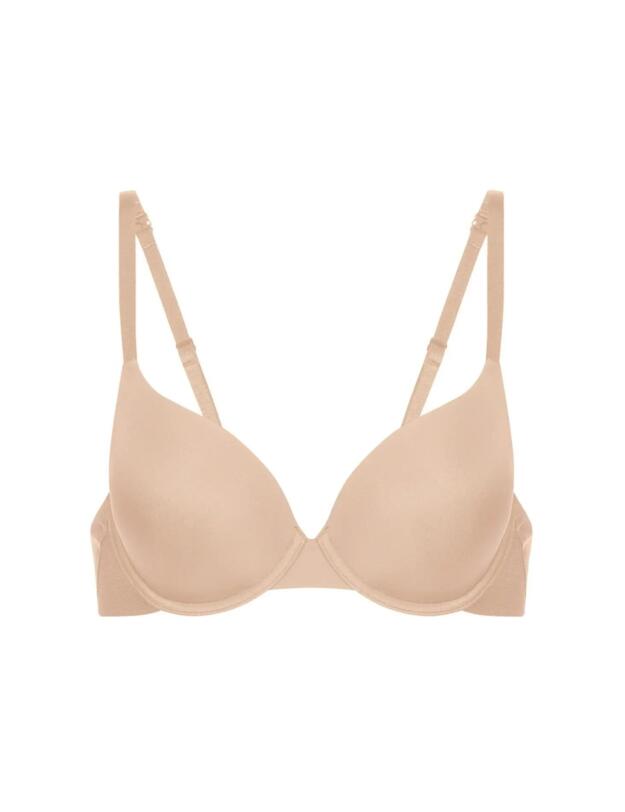 Simone Perele Essentiel Padded Plunge Bra Peau Rosee