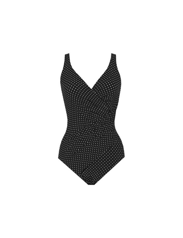 Miraclesuit Pin Point Swimsuit Black/White