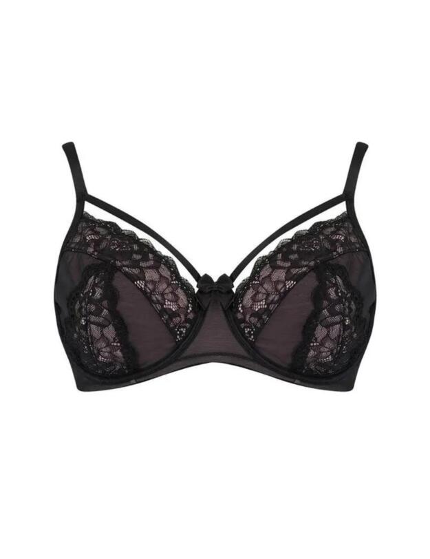 Pour Moi Confession Underwired Bra Black/Pink