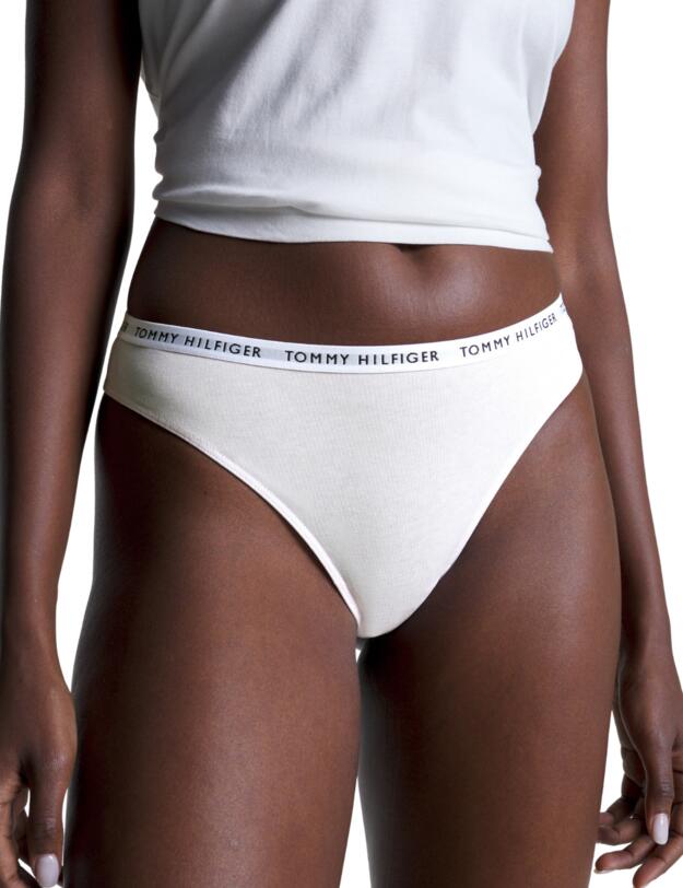 Tommy Hilfiger 3 Pack Thong Stripe/White/Light Pink