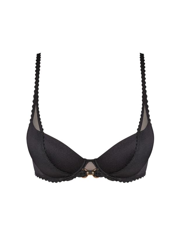 Andres Sarda Switzer Padded Bra - Deep Plunge Black 