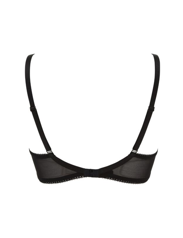 Gossard Swirl Balcony Bra Black 