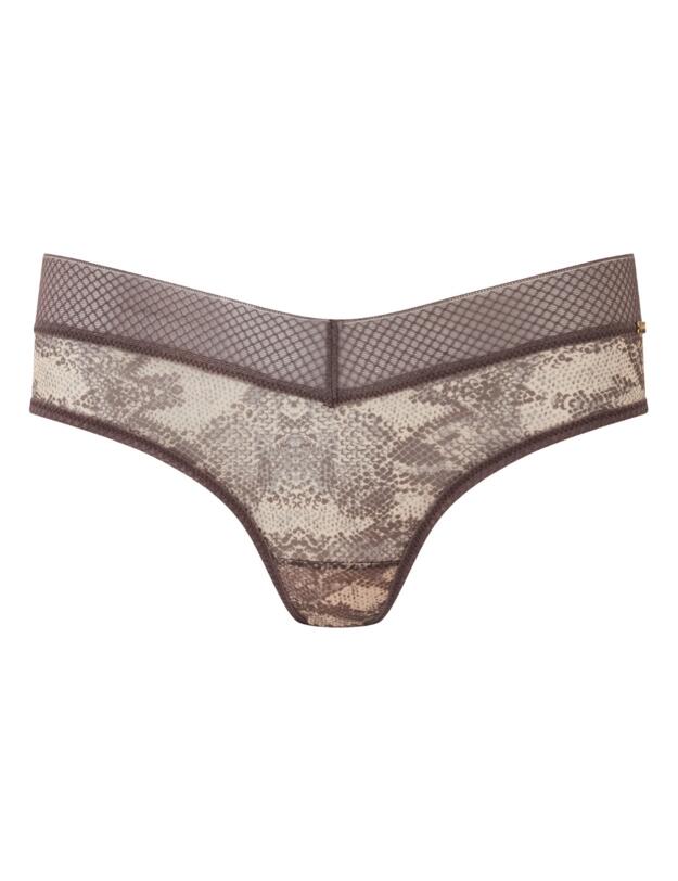 Gossard Glossies Snake Short Brief Snake Print 