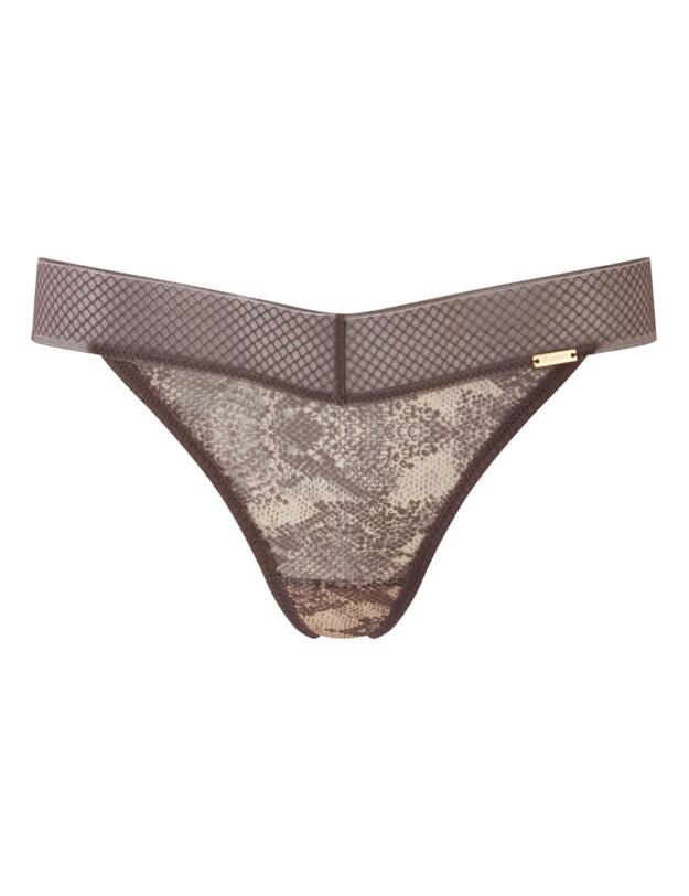 Gossard Glossies Snake Thong Snake Print 