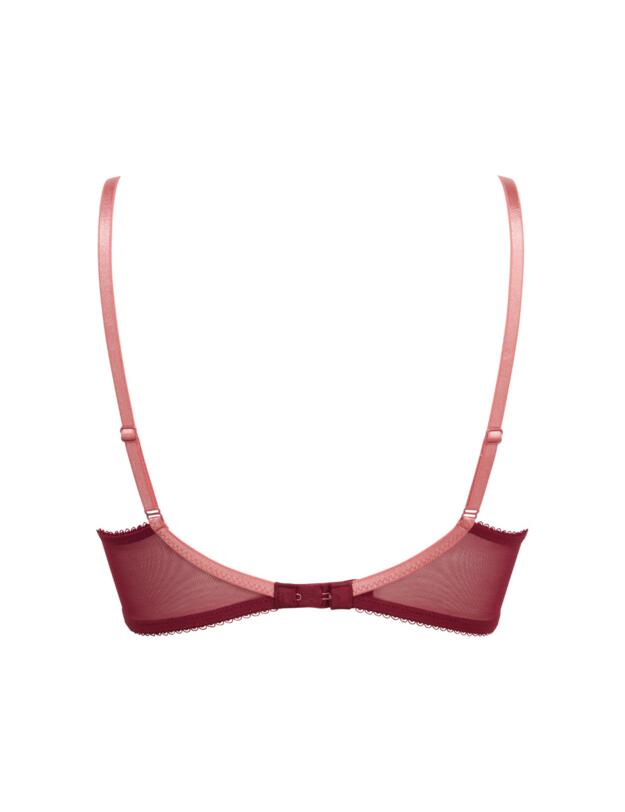 Gossard Superboost Lace Plunge Bra Cranberry/Raspberry Sorbet